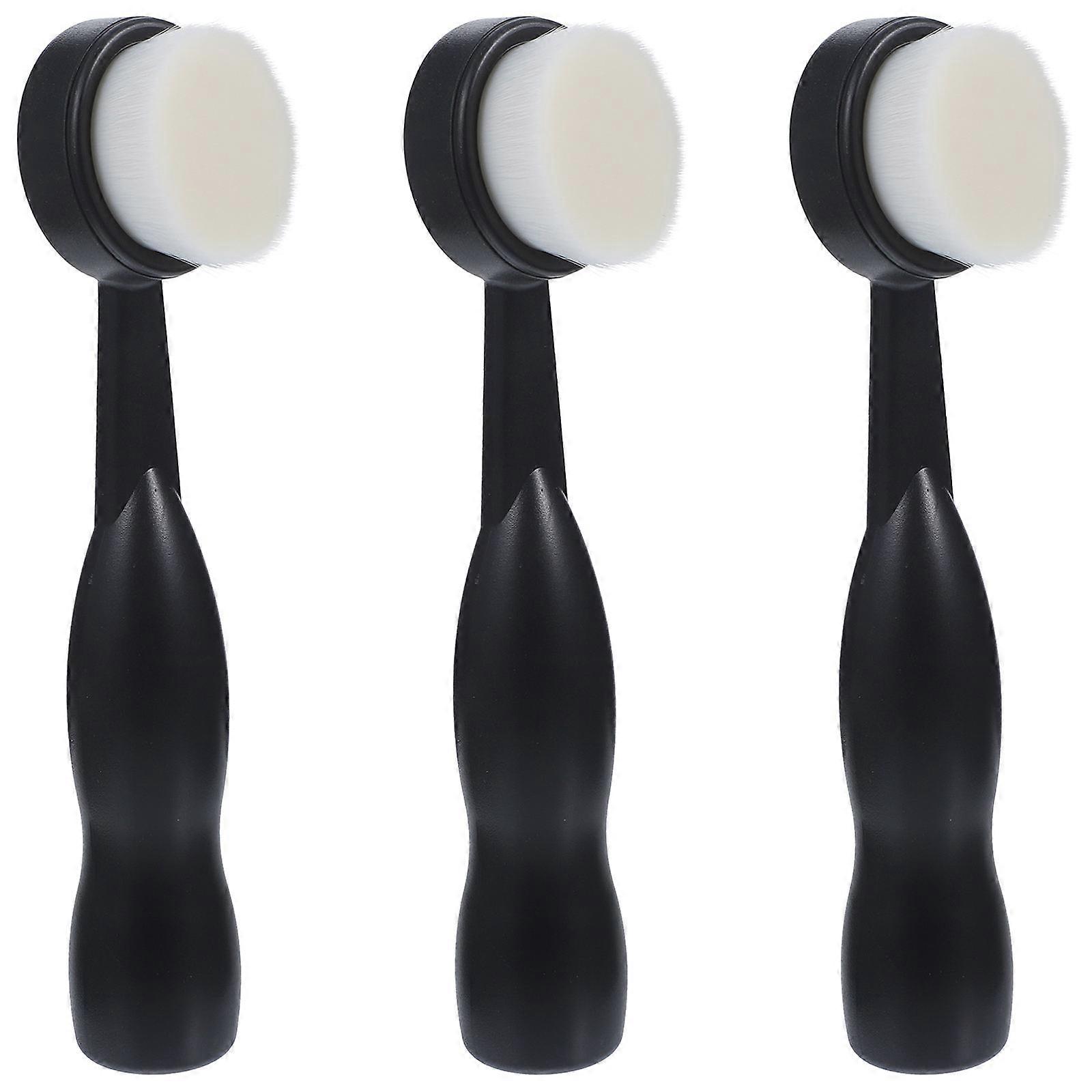 Deep Cleaning Face Brush 15 Pcs Facial Scrubber Ideal For Travel And Daily Cleansing In Black Color For Enhanced Skin Care Absorption