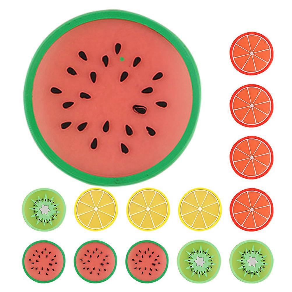 Drinks Coaster Square Coasters for Drinks Home Users Silicone Anti-Skid 20Pcs