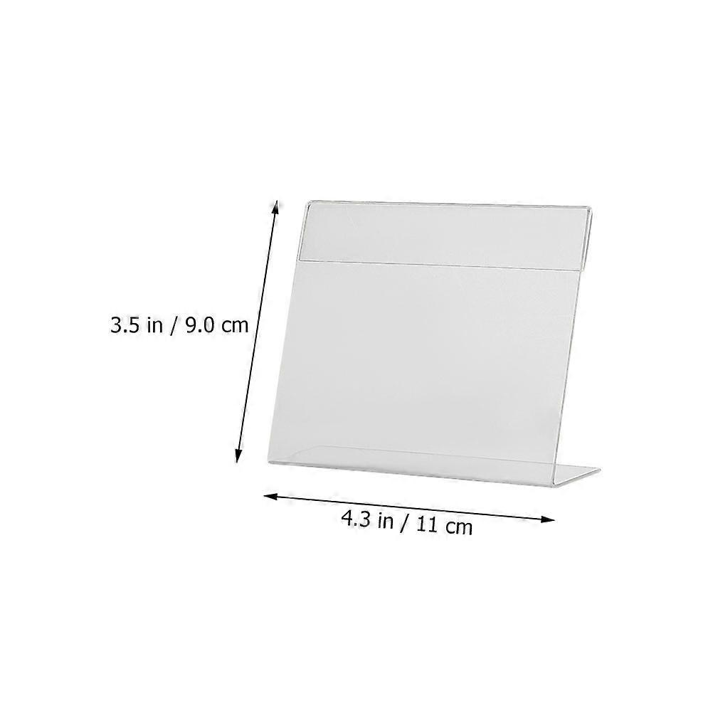 Retail Display Riser Simple Design Sign Holders 11X9X3cm Card Holding 6Pcs