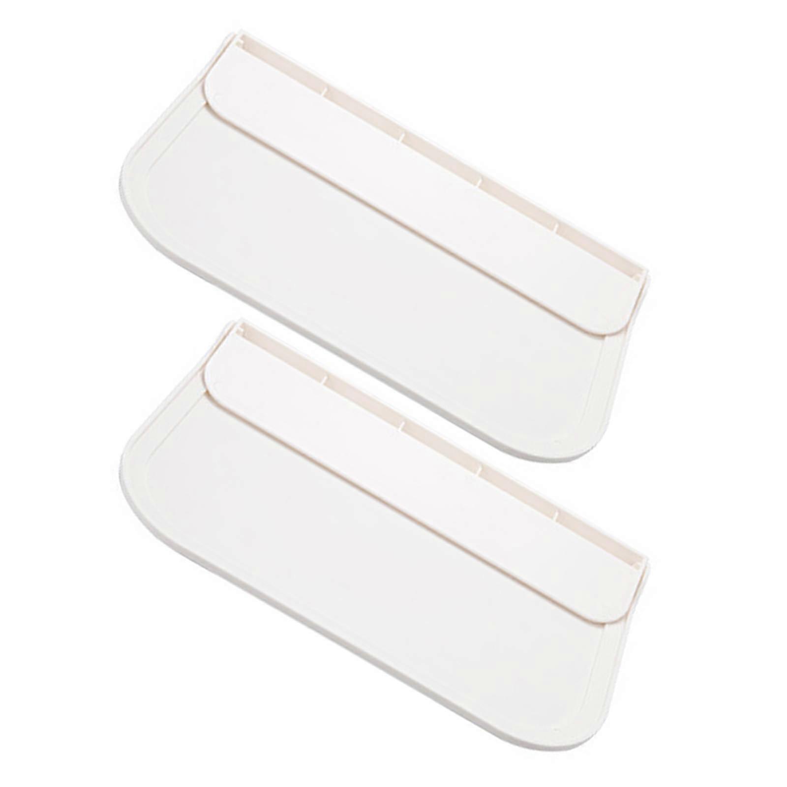 Foldable Shelf Small Wall Shelf for Home Use 6Pcs White Plastic Display Shelves