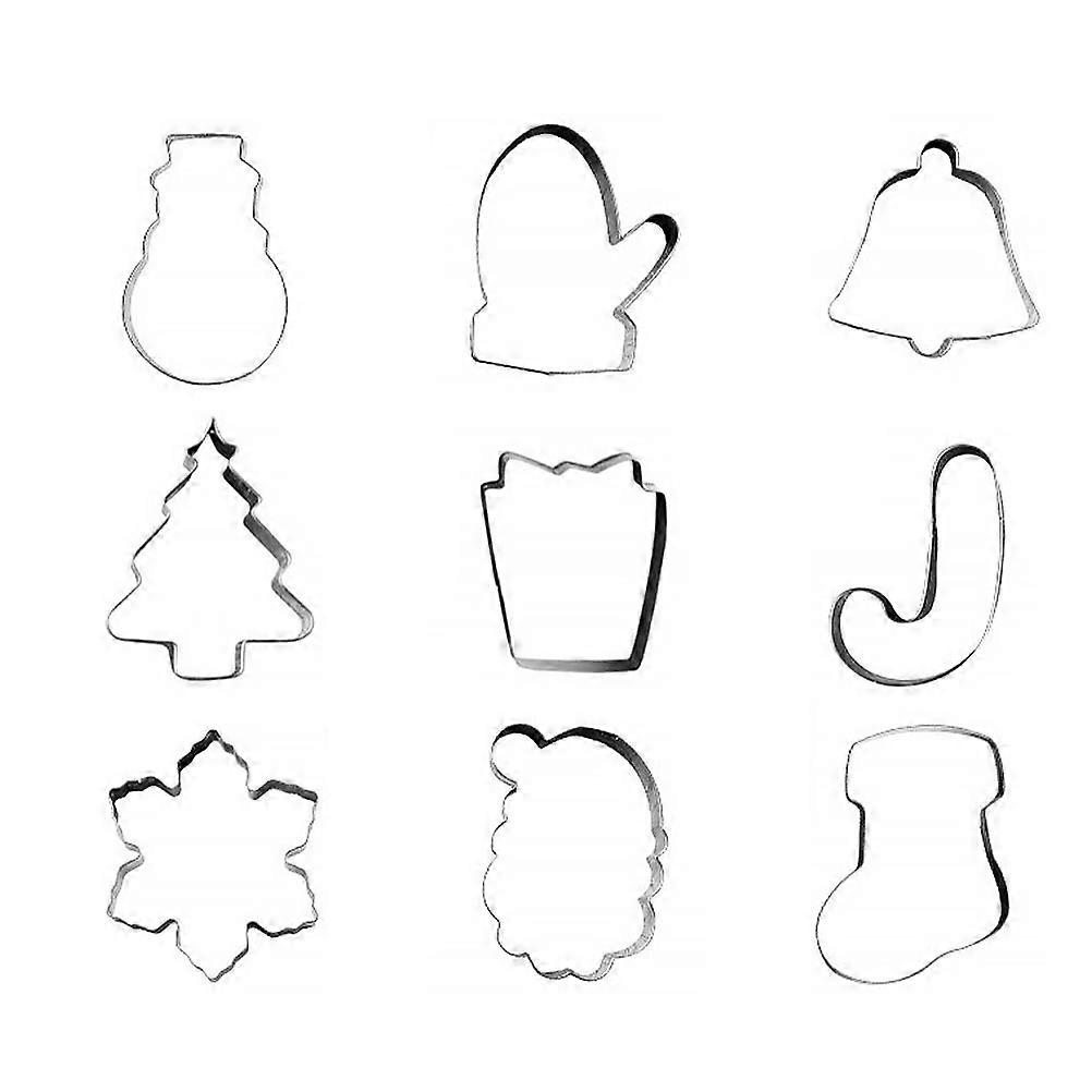 27Pcs Stainless Steel Christmas Cookie Molds for Baking Use