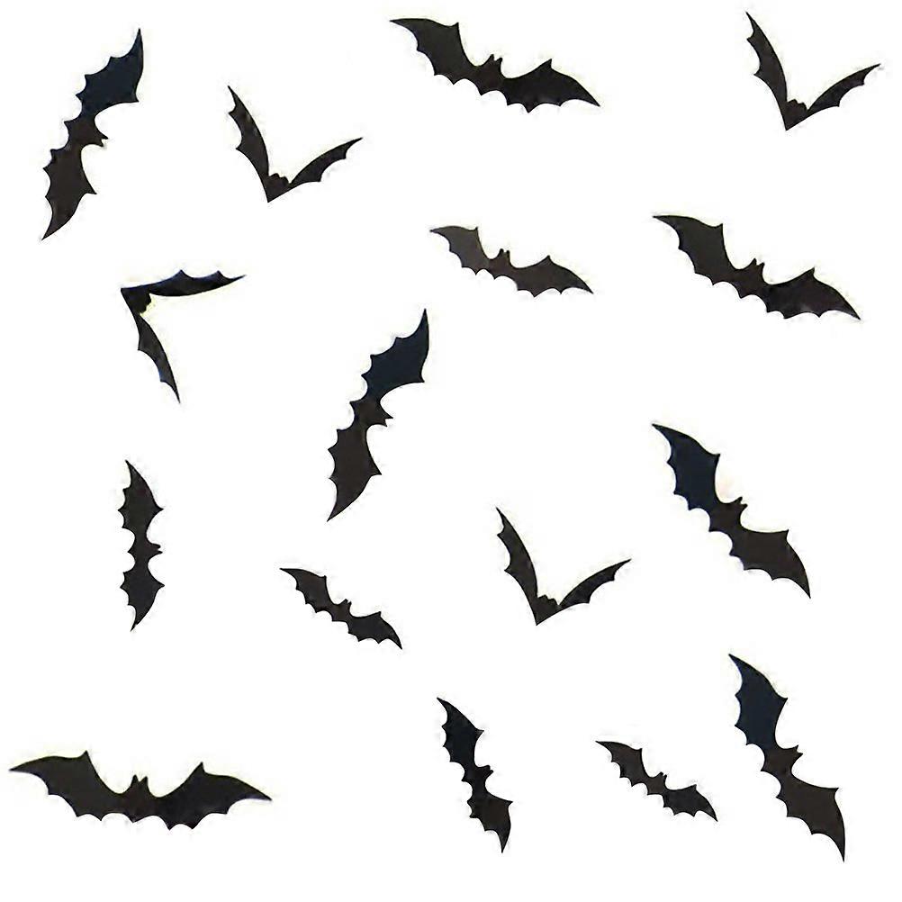 Bat Wall Stickers Halloween Bats Decorations 3D Bat Stickers 9Sets