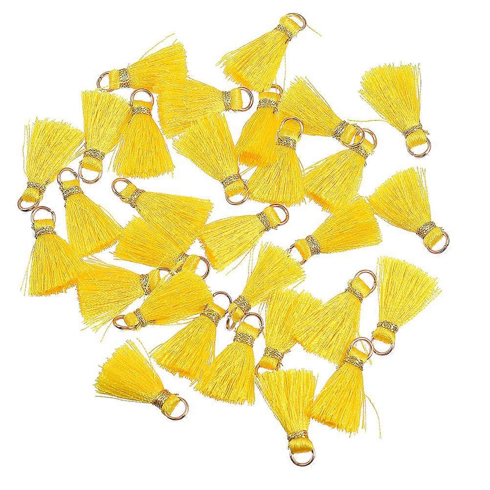 DIY Tassel Pendant Handmade Tassels for Decoration 50Pcs with Ring