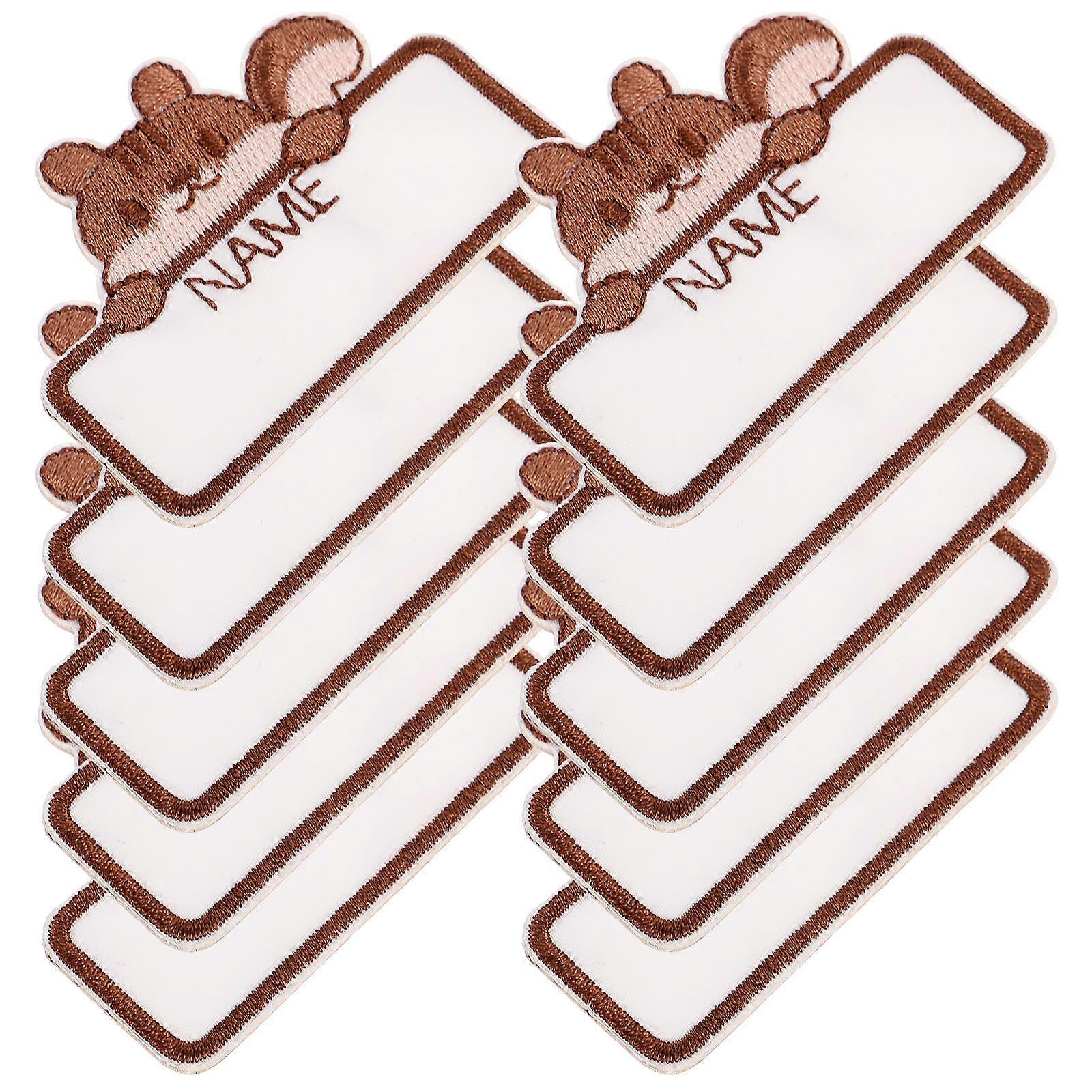 Name Tag Labels Crafts Sewing Name Tags Diy Design Practical And Easy To Use 5 5x4 5cm 10Pcs