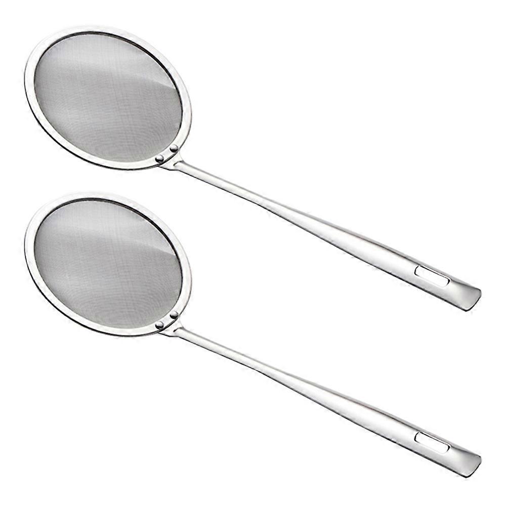 Stainless Steel Oil Strainer Spoon Filter for Kitchen Tools 4Pcs Pack