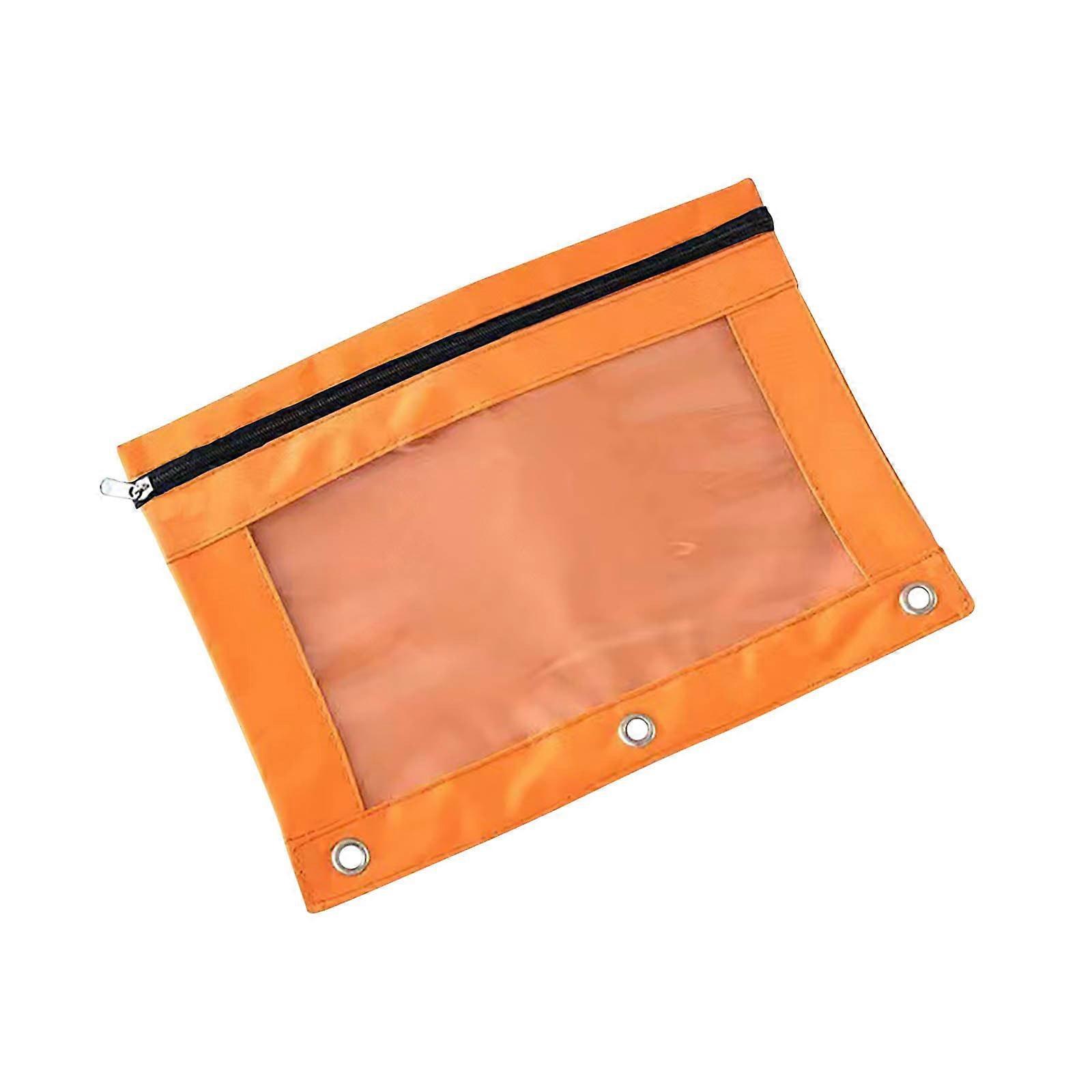 Yhmxh 3-Ring Binder Pencil Case, Orange