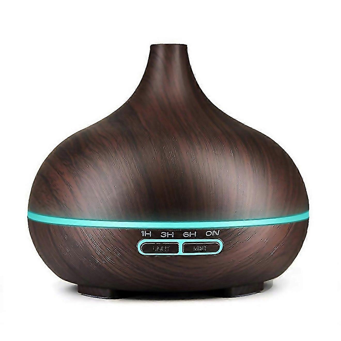 For 400ml Wood Texture Fragrance Machine Pointed Mouth Humidifier With Colorful Led Light Without Re