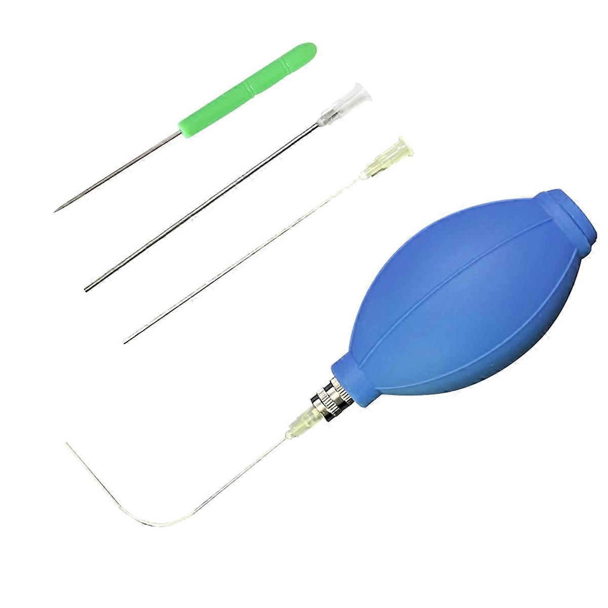 Easy Egg Blower Empty Egg Tool One Hole Egg Pump and Drill Easter Egg Maker Supplies Ukrainian Egg Decorating Kit Blue