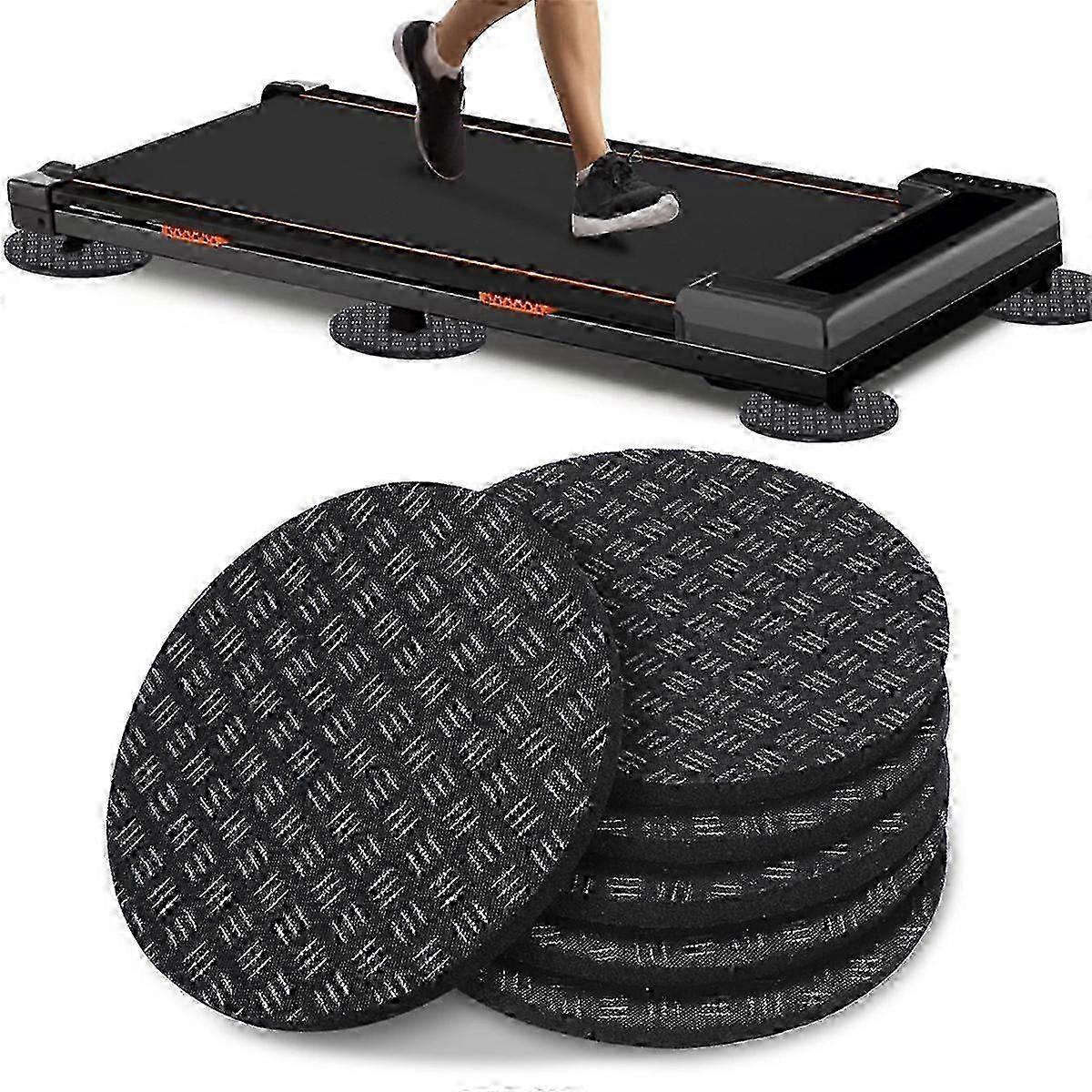 6PCS Non-Slip Walking Pad Mat,Noise Reduction Exercise Equipment Mat for Under Treadmill & Exercise