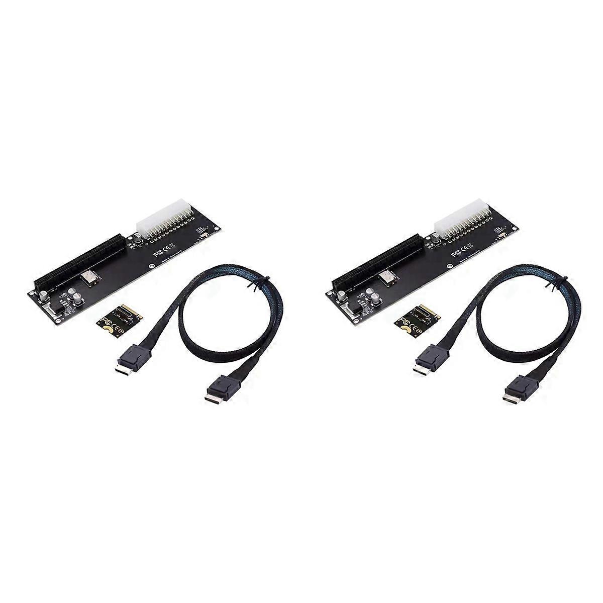 For Oculink SFF-8612/1 Adapter Card PCI-E 16X 2230 M.2 M-Key Adapter