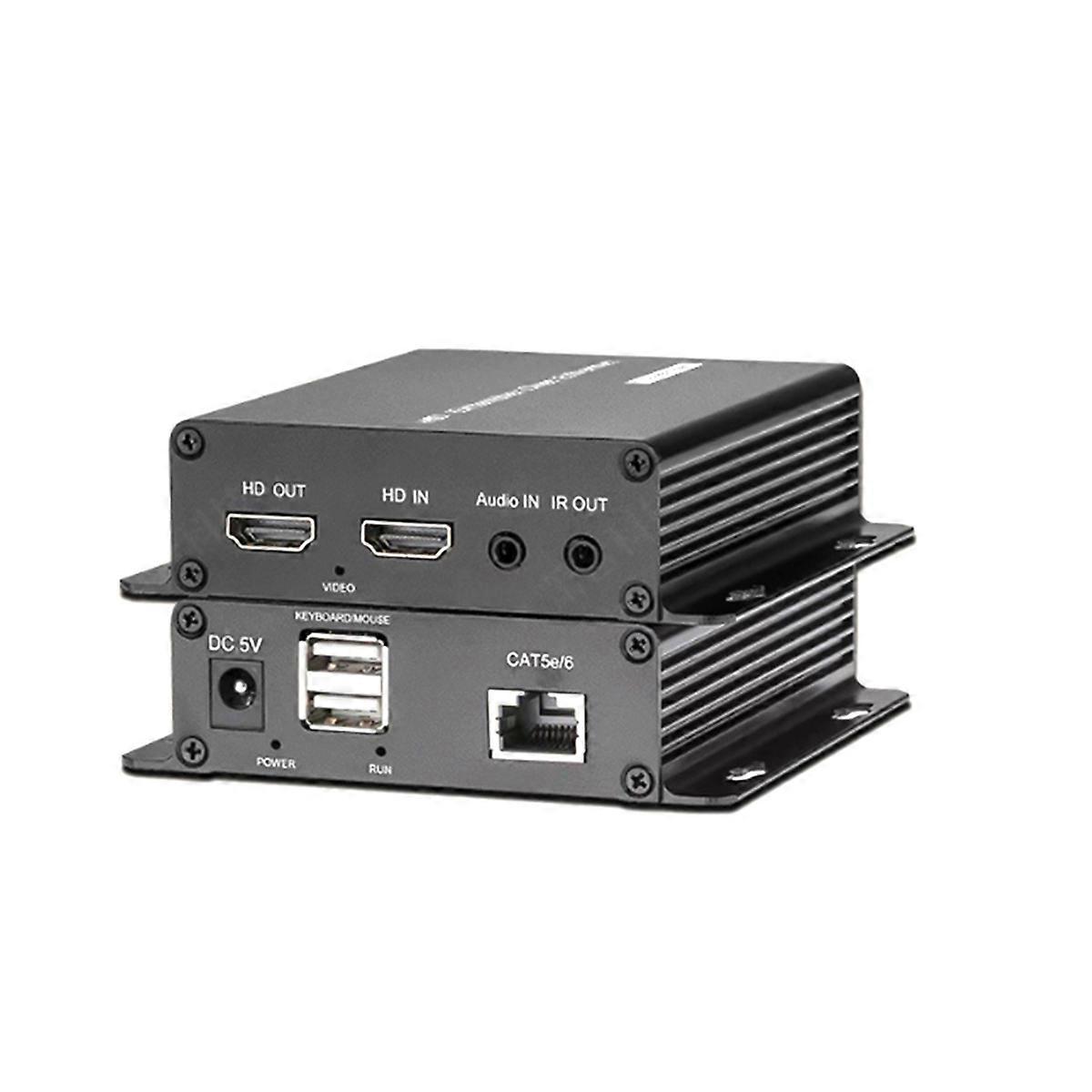 4K -Compatible KVM Extender 200m Audio Video Extension EU Plug