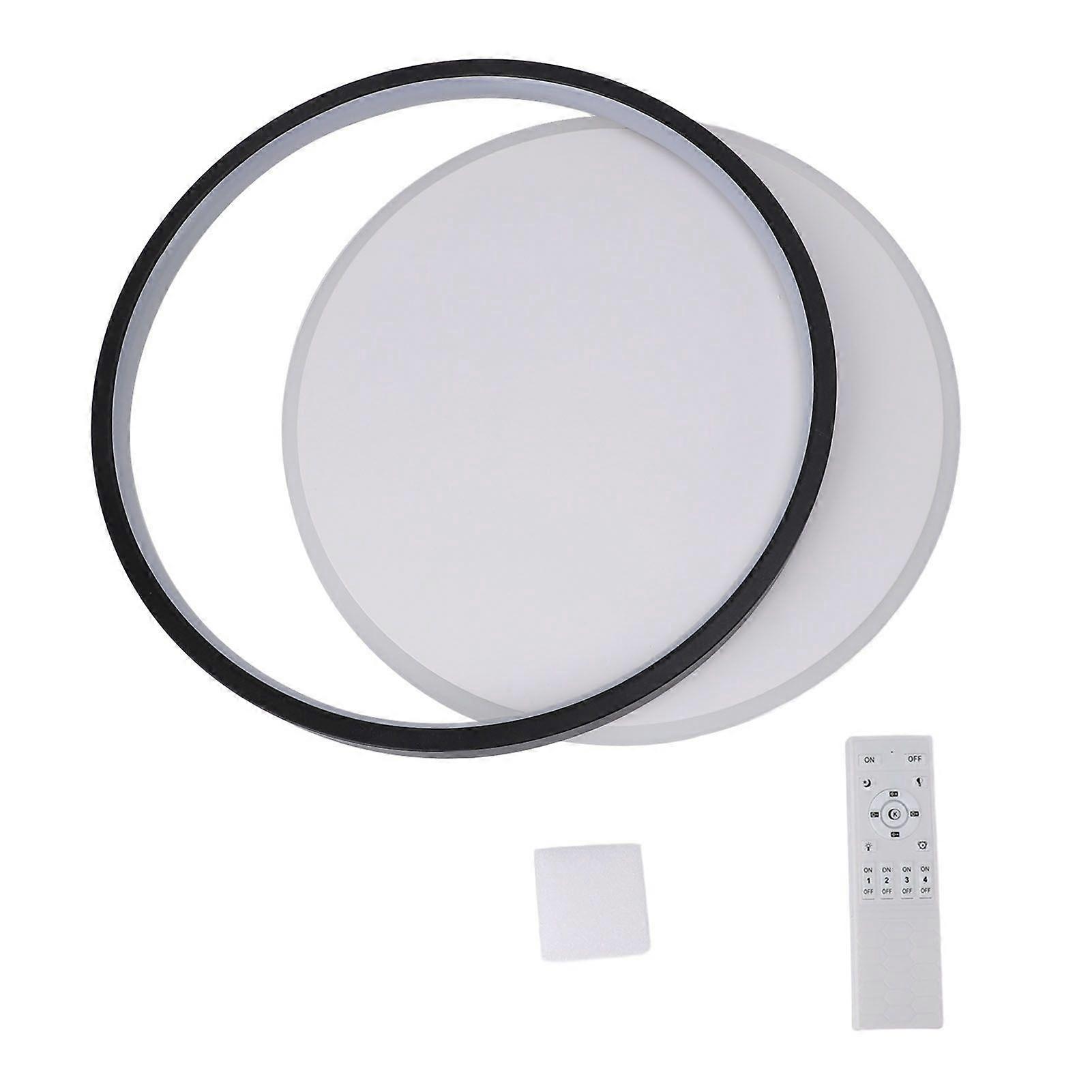 Modern LED Ceiling Light Dimmable Round Flush Mount Lighting Fixture Ceiling Lamp with Remote Control for Bedroom Living Room 100 to 265V