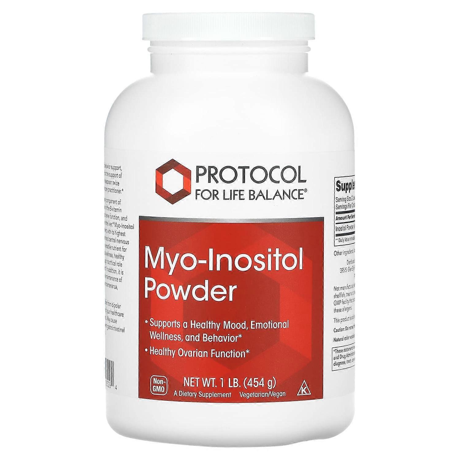 Protocol for Life Balance, Myo-Inositol Powder, 1 lb (454 g)