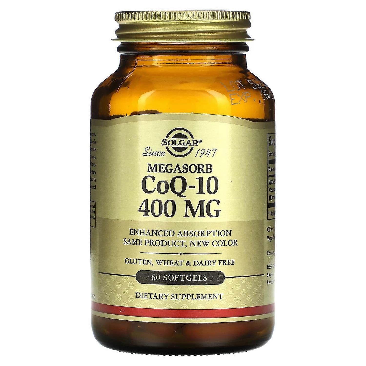 Solgar, Megasorb CoQ-10, 400 mg, 60 Softgels