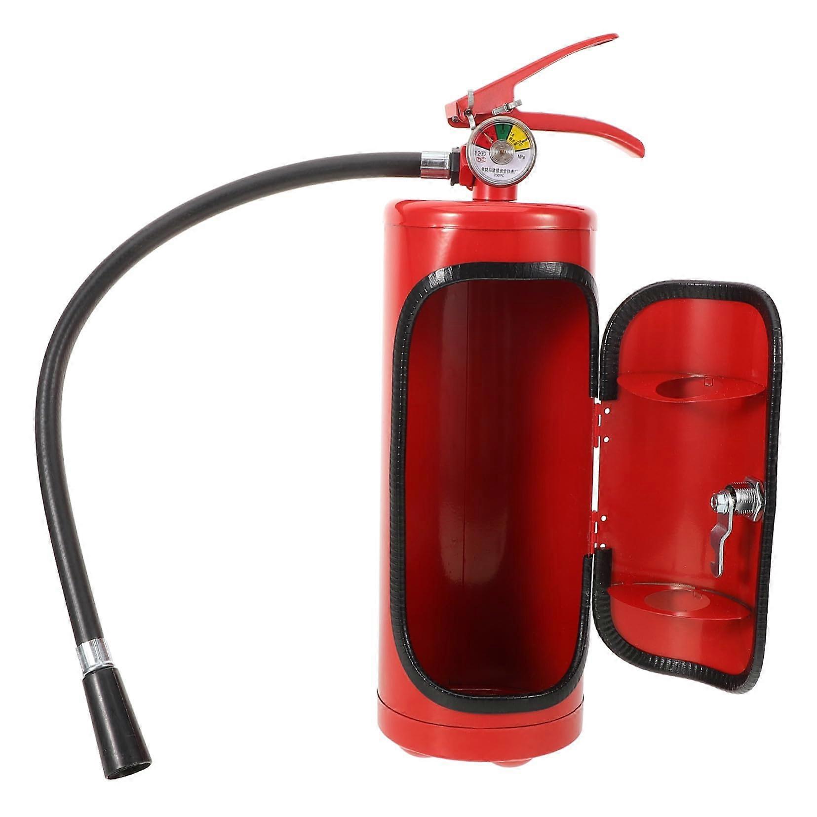 Fire Extinguisher Wine Holder Red Wine Capacity Storage Box Countertop Organizer Bar Accessory