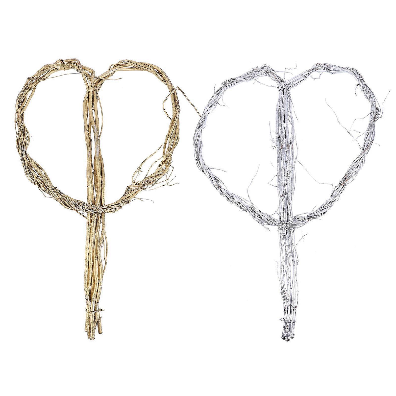 DIY Bouquet Frame Heart Shape for Floral Arrangement 4Pcs Set