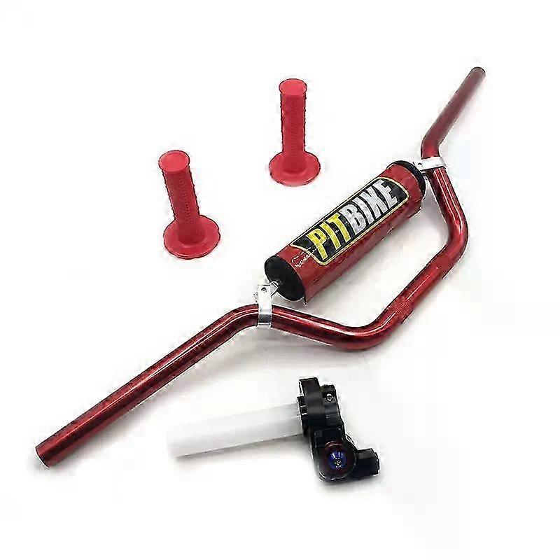 22mm Handlebar 7/8" Handle Bar With bar Pads Handle Grips and Settle Twist Throttle For Motorcycle Dirt Pit Bike 26s