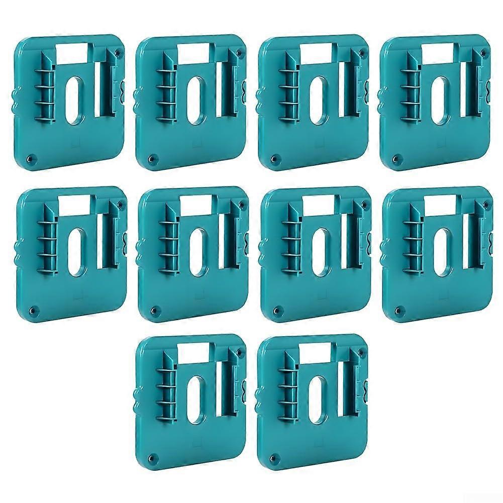 Wall Mounted Battery Holders Pack of 10 For 18V BL1860 BL1850 BL1840 Batteries Secure Neat Storage