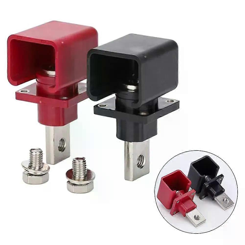 2Pcs 120A 200A 300A 400A Copper Lithium Battery Terminal Connector Energy Storage Terminal Battery Connector Adapter