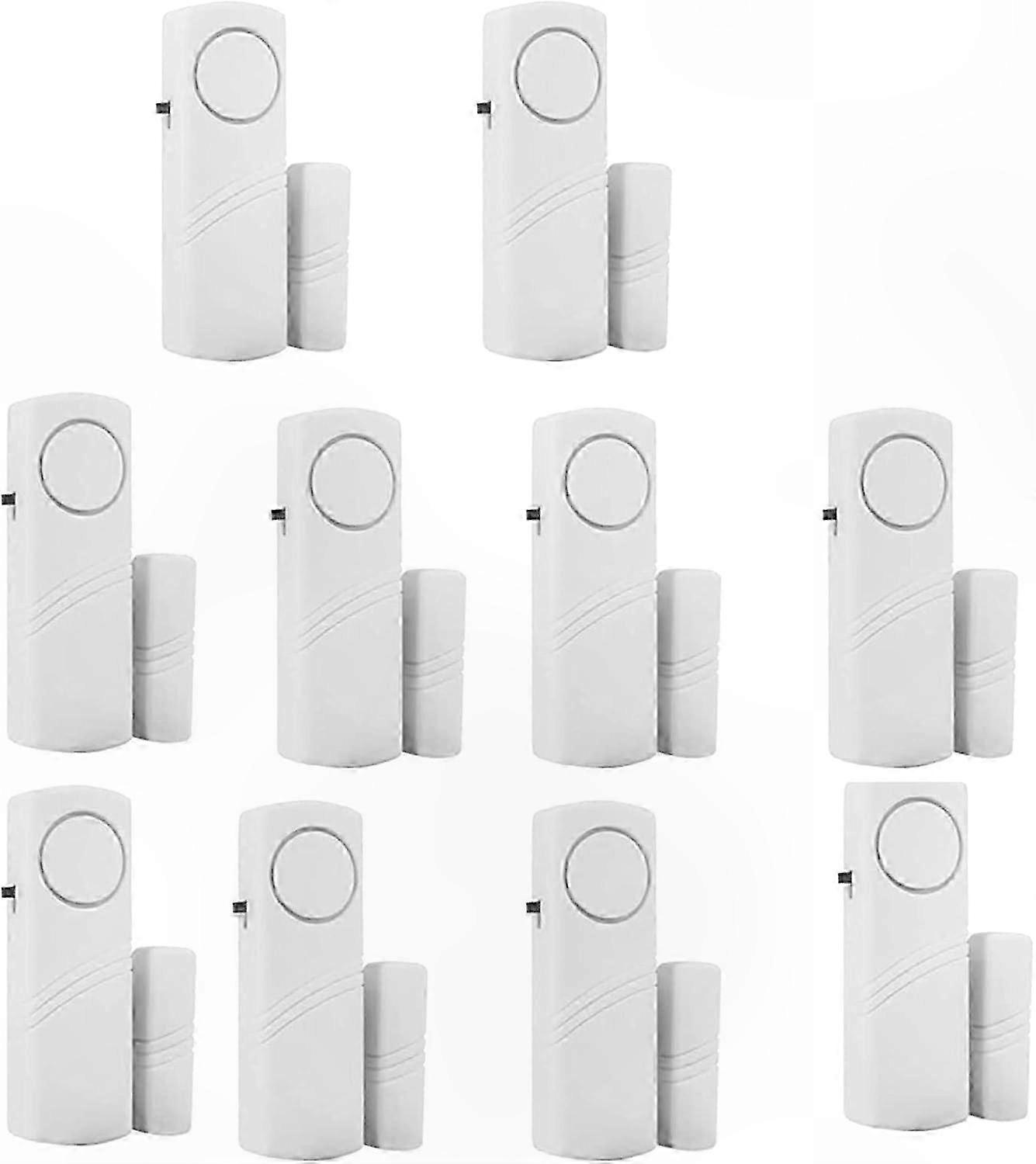 10-Pack Wireless Window & Door Alarm with Magnetic Sensor for Home & Pool Security