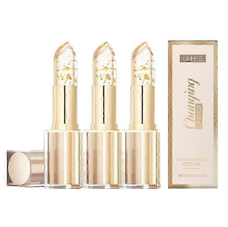 Transferproof Color Changing Lipstick, Warm Change Glossy Lip Gloss for Women