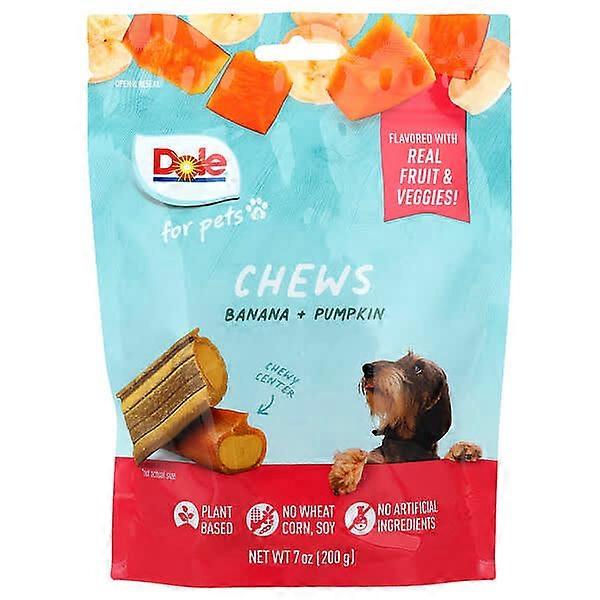 Dole for Pets, Chews, Banana + Pumpkin, 7 oz (200 g)