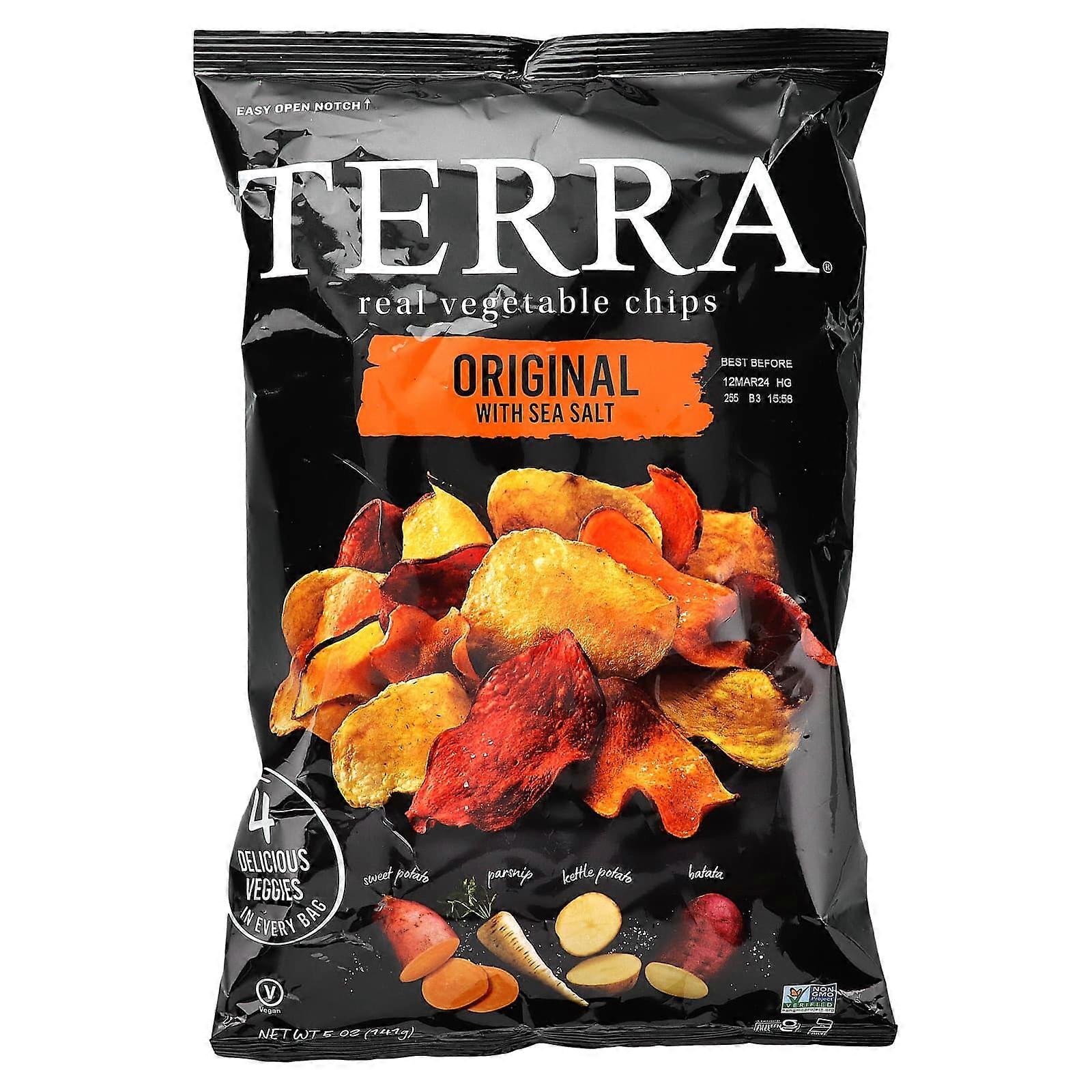 Real Vegetable Chips, Original With Sea Salt, 5 oz (141 g)