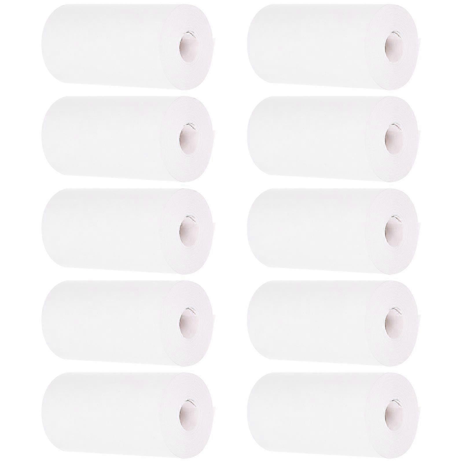 Thermal Pos Paper Roll Compatible With Printers Office Use School Use 10 Rolls Of White Paper