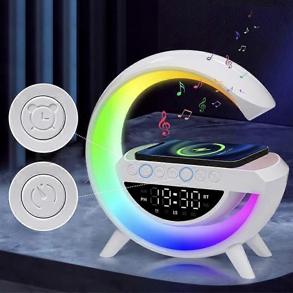 CKLXNGT SMABAT mobile wireless charging Bluetooth speaker LED flashlight desktop clock display clock alarm speaker Bluetooth speaker