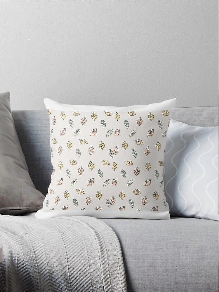 A NEW simplistic fall pastel leaves Pillow Covers