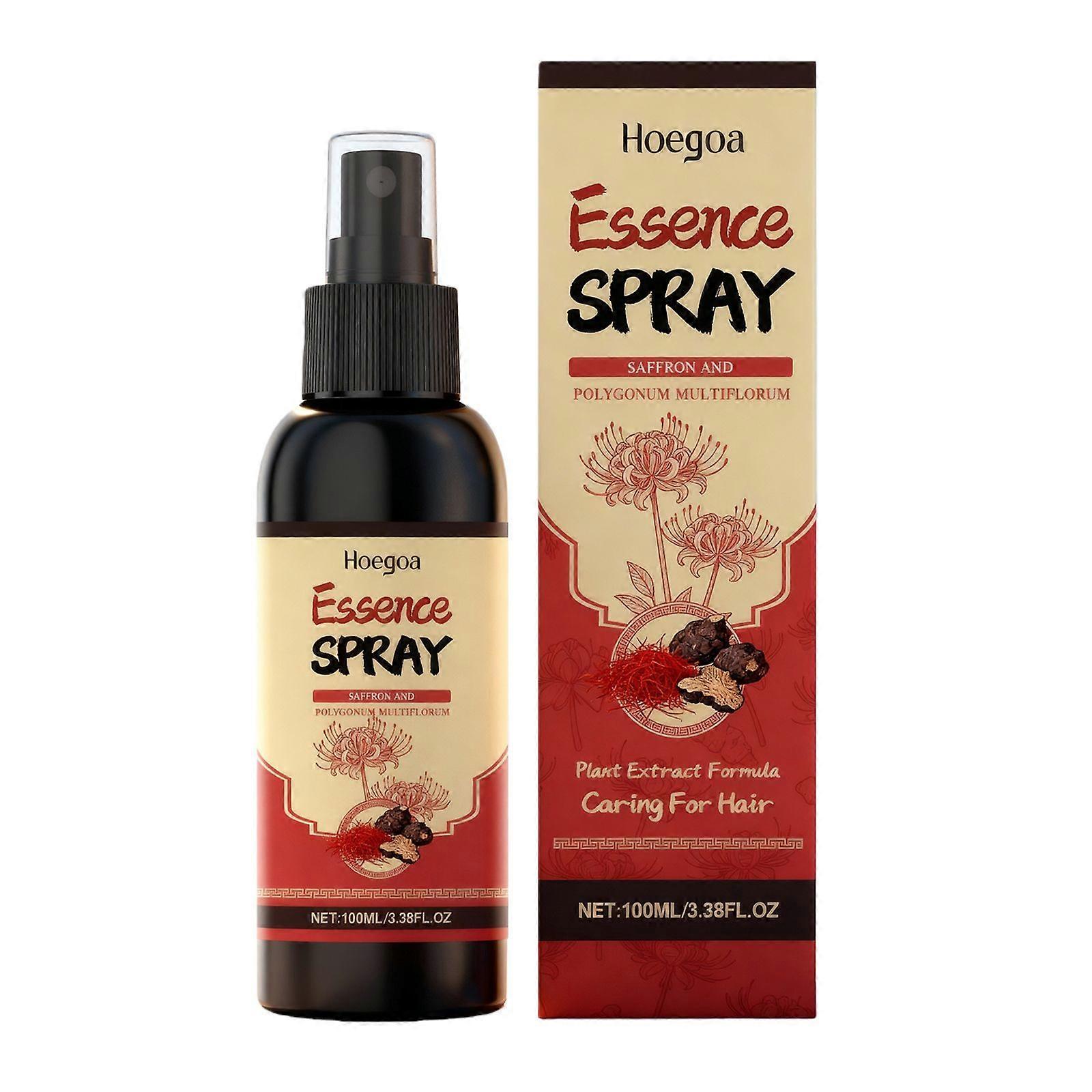 Hoegoa Saffron Hair Spray Moisturizes The Scalp, Keeps It Smooth And Has A Refreshing Texture. It Is A Portable Hair Spray
