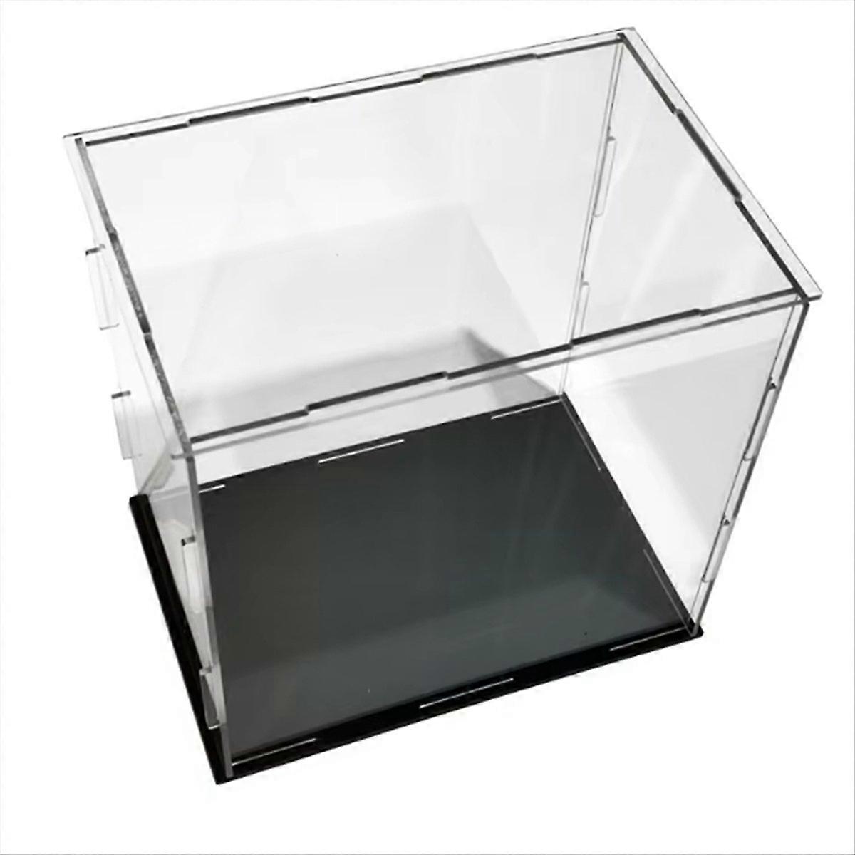 Acrylic Display Case, Clear Plastic Box Cube, Dustproof Storage C