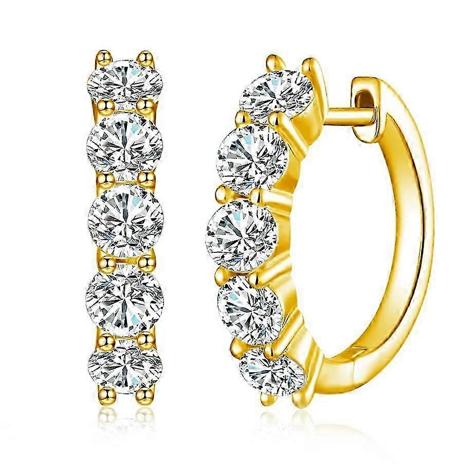 Moissanite Hoop Earrings for Women's