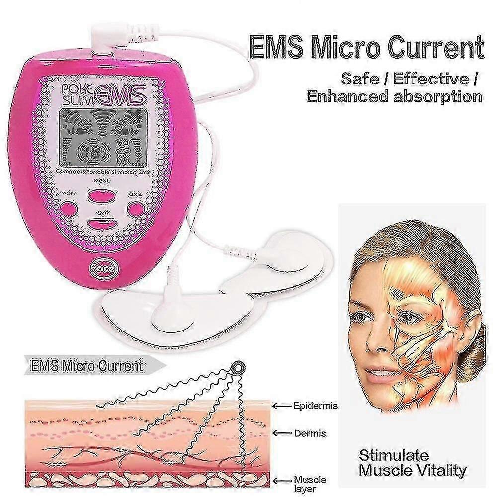 Elektroterapi Enhet Slanking Ansikt Puls Massasjekjeve Exerciser Ems Ansiktspleie Verktøy Redmiter @