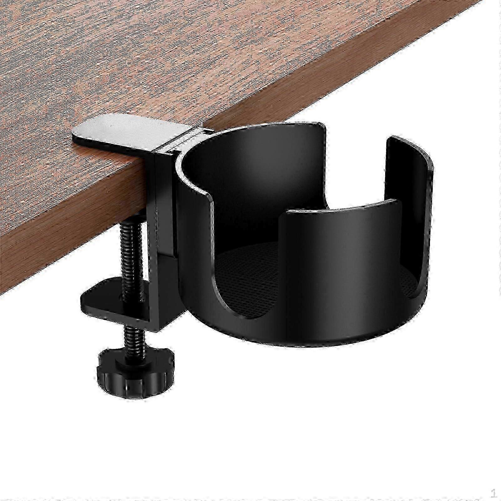 Desk Cup Holder Clip on Table Easily Install Anti Spill Practical Desktop Organizer