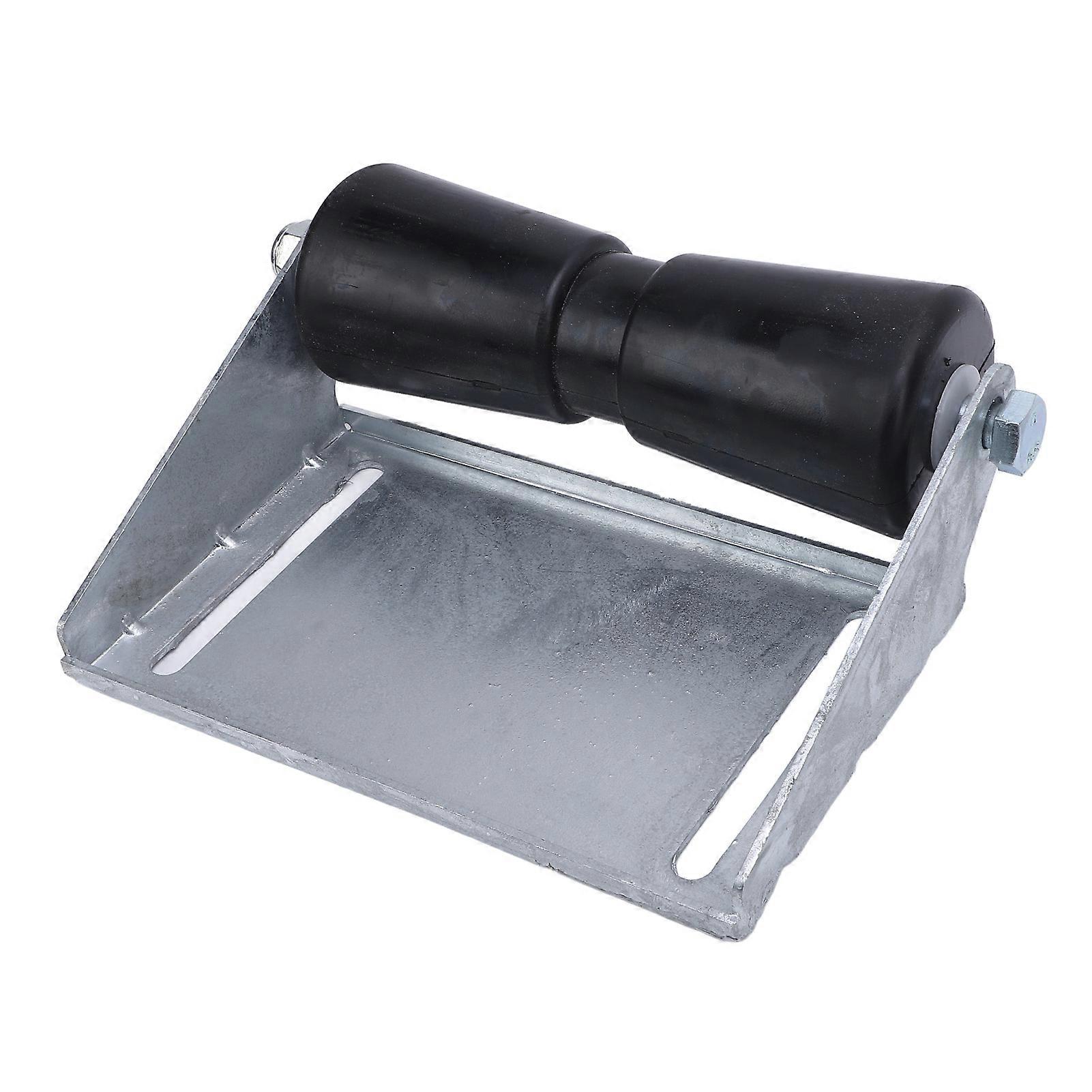 Boat Trailer Rollers with Bracket Heavy Duty Effort Saving Galvanized Steel Rubber Keel Roller Assembly Kit 10inch 