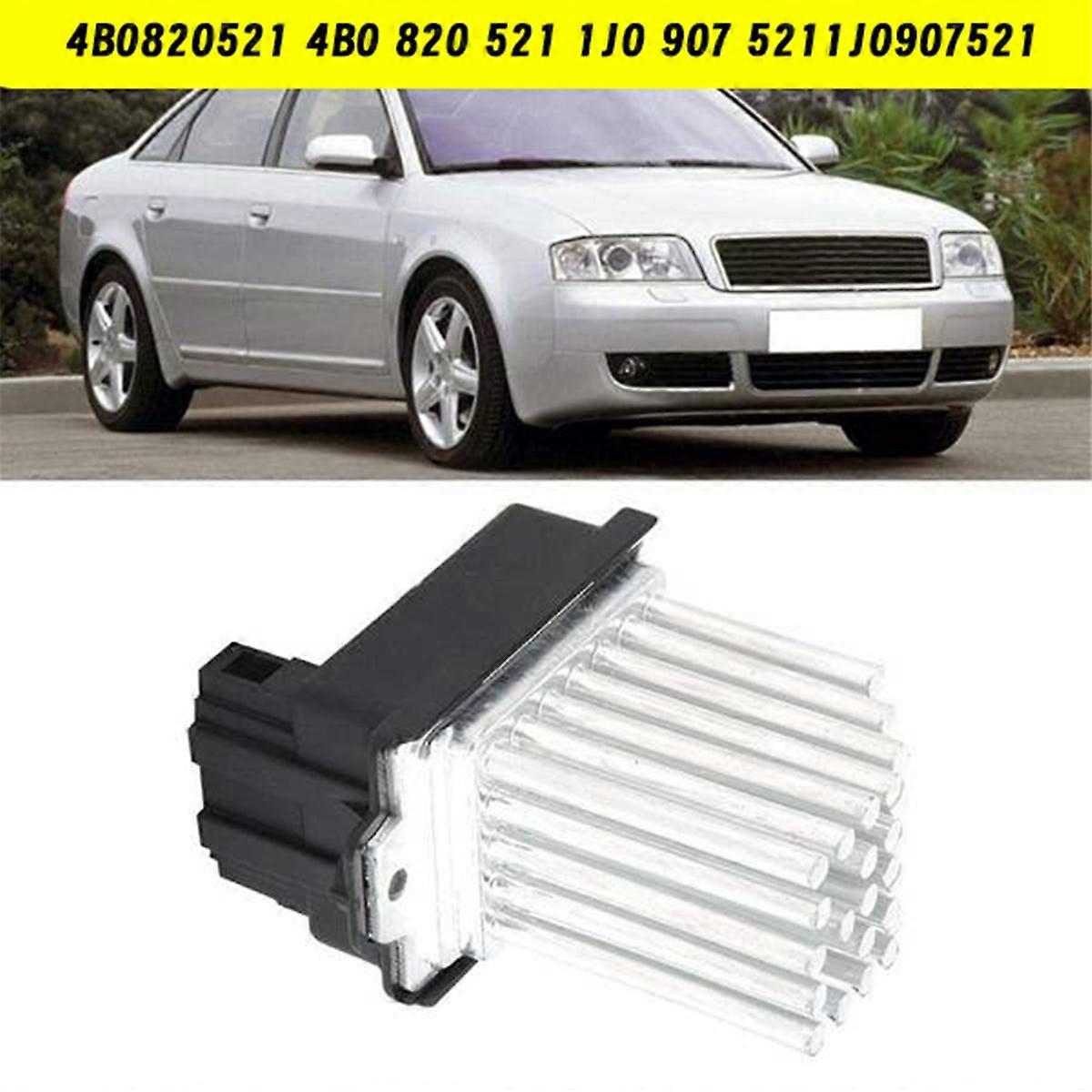 HVAC Blower Motor Resistor 4B0820521 1J0907521 for A6 1998-2004 RS6 S6 2003-2004 Heater Resistor Controller