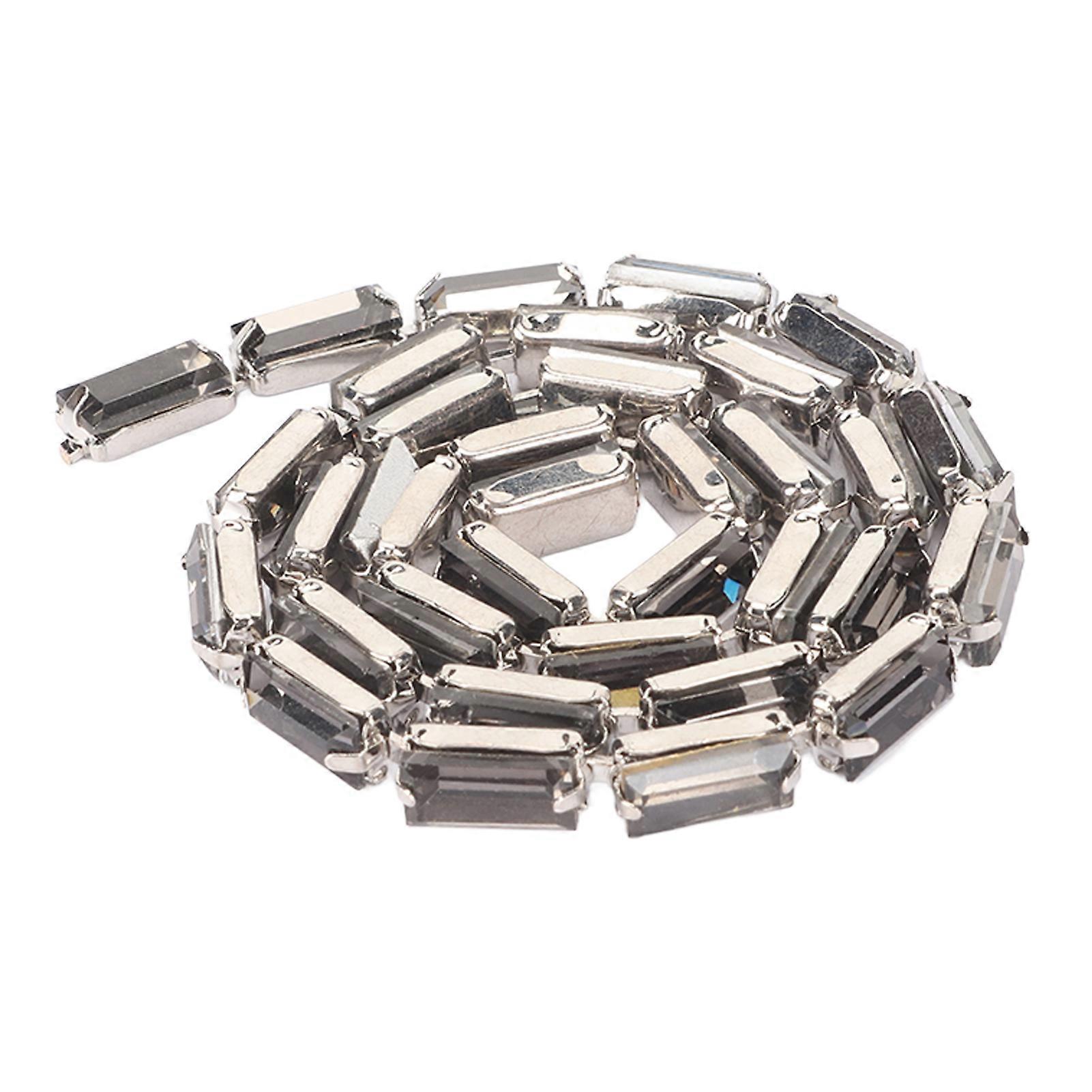 Rhinestone Chain 9.8ft Long Safe Sparkling Elegant Easy to Use Multi Purpose Rhinestone Strip for Jewelry Making Clothes 
