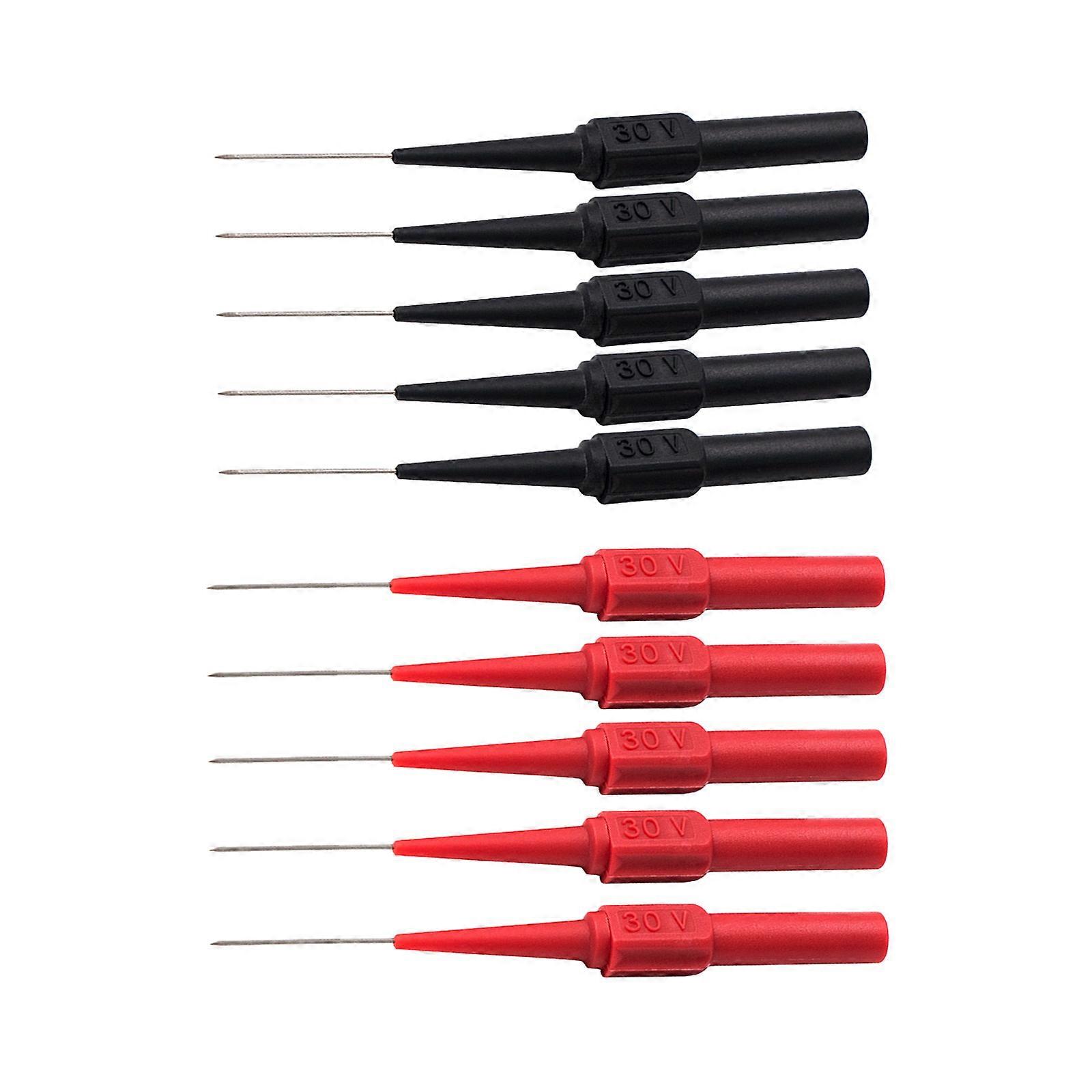 Industrial Precise Cord Cable Test Probe Needle With Soft Handle For Accurate Multimeter Connection In Harsh Environment Multicolor