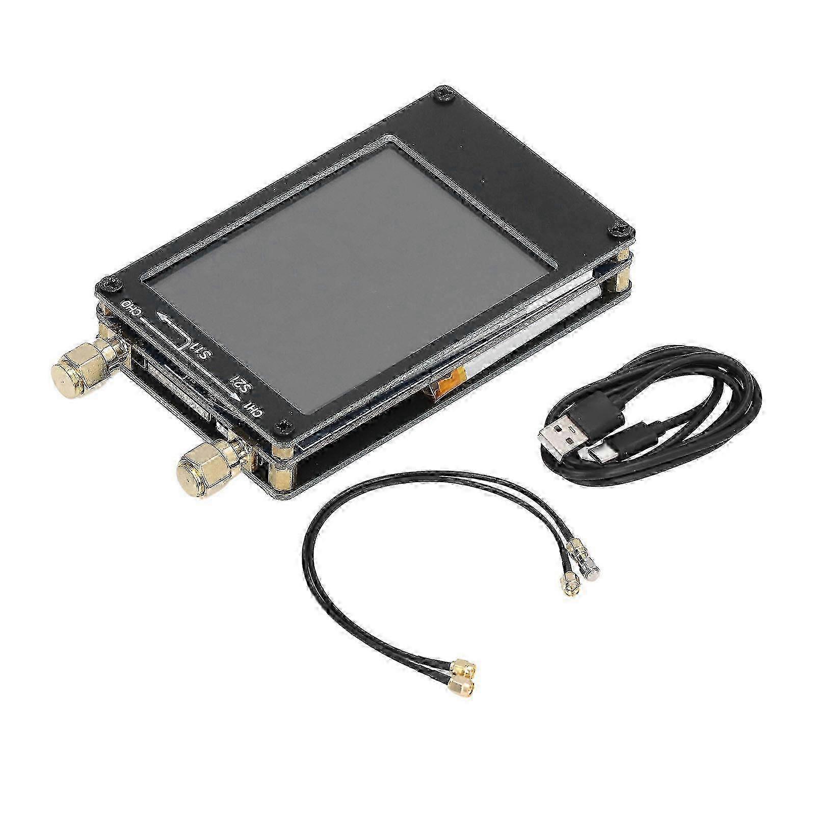 Mini Vector Network Analyzer Measuring Antenna 10kHz1.5GHz 2.8in TFT Screen Components VNA - Aluminum Alloy Shell