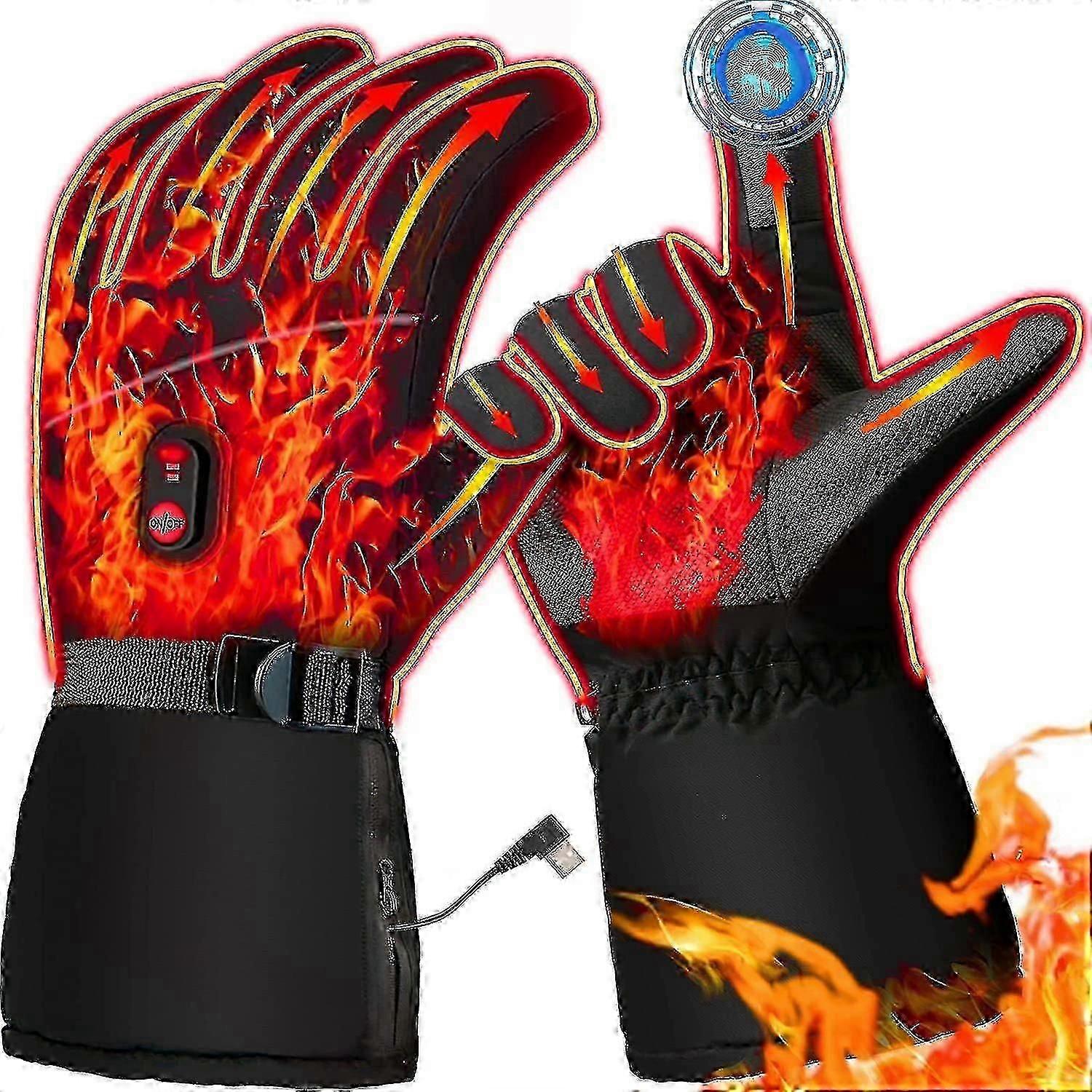 Heated Gloves Electric Heated Gloves Touch Screen Heated Gloves