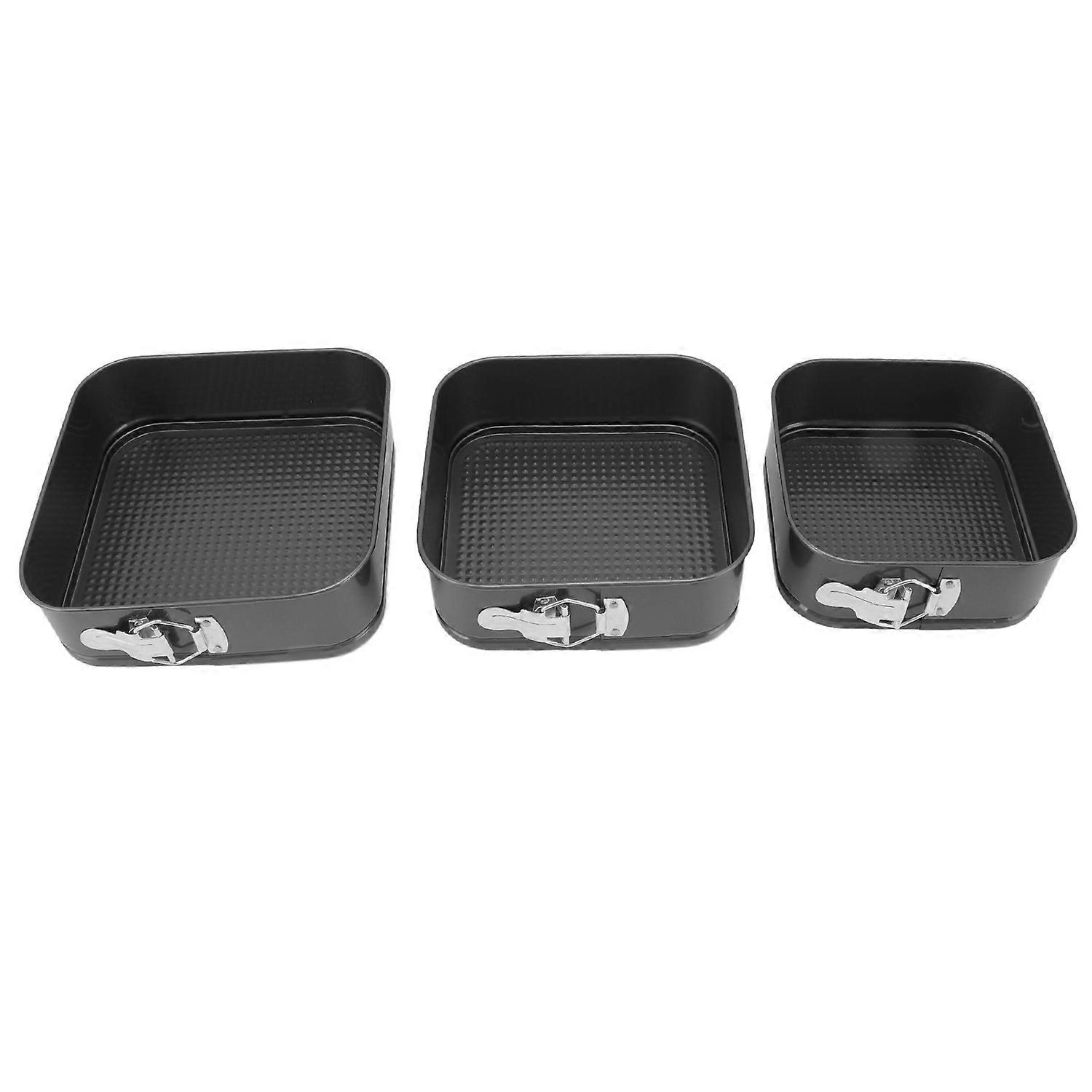 Springform Cake Pan Quadrate Prevents Stick Removable Bottom Leakproof Cheesecake Pan for Cheesecake