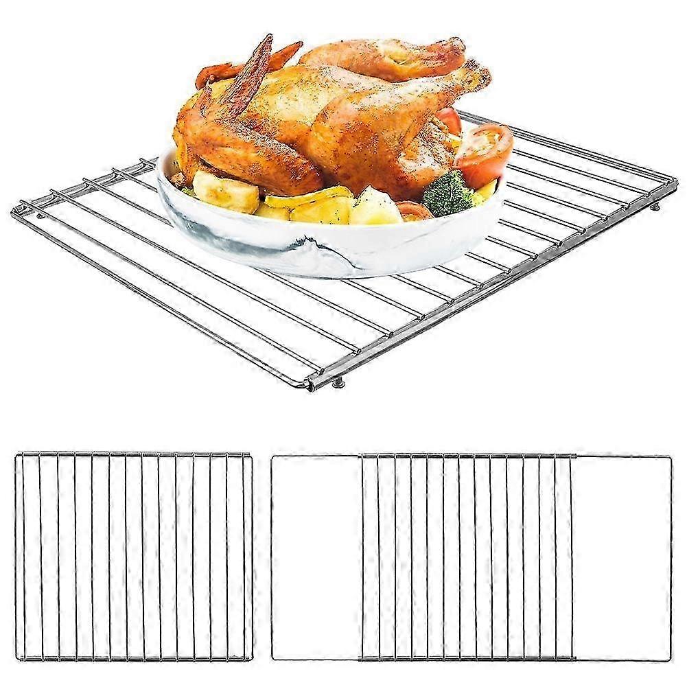 Adjustable rectangular baking tray rack for cooling and baking hwy56