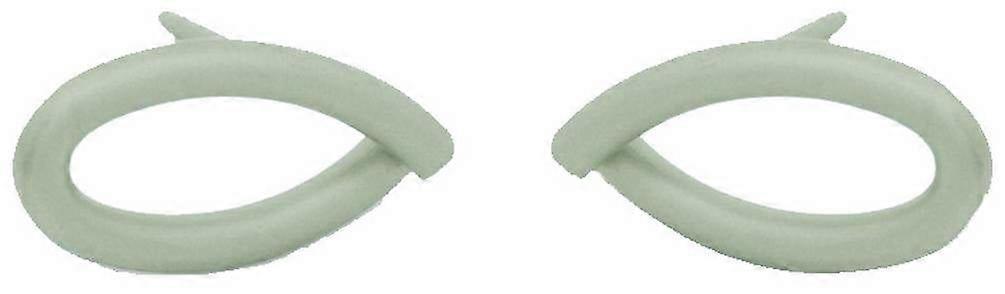 Ti2 Titanium Crossover Stud Earrings - Light Green