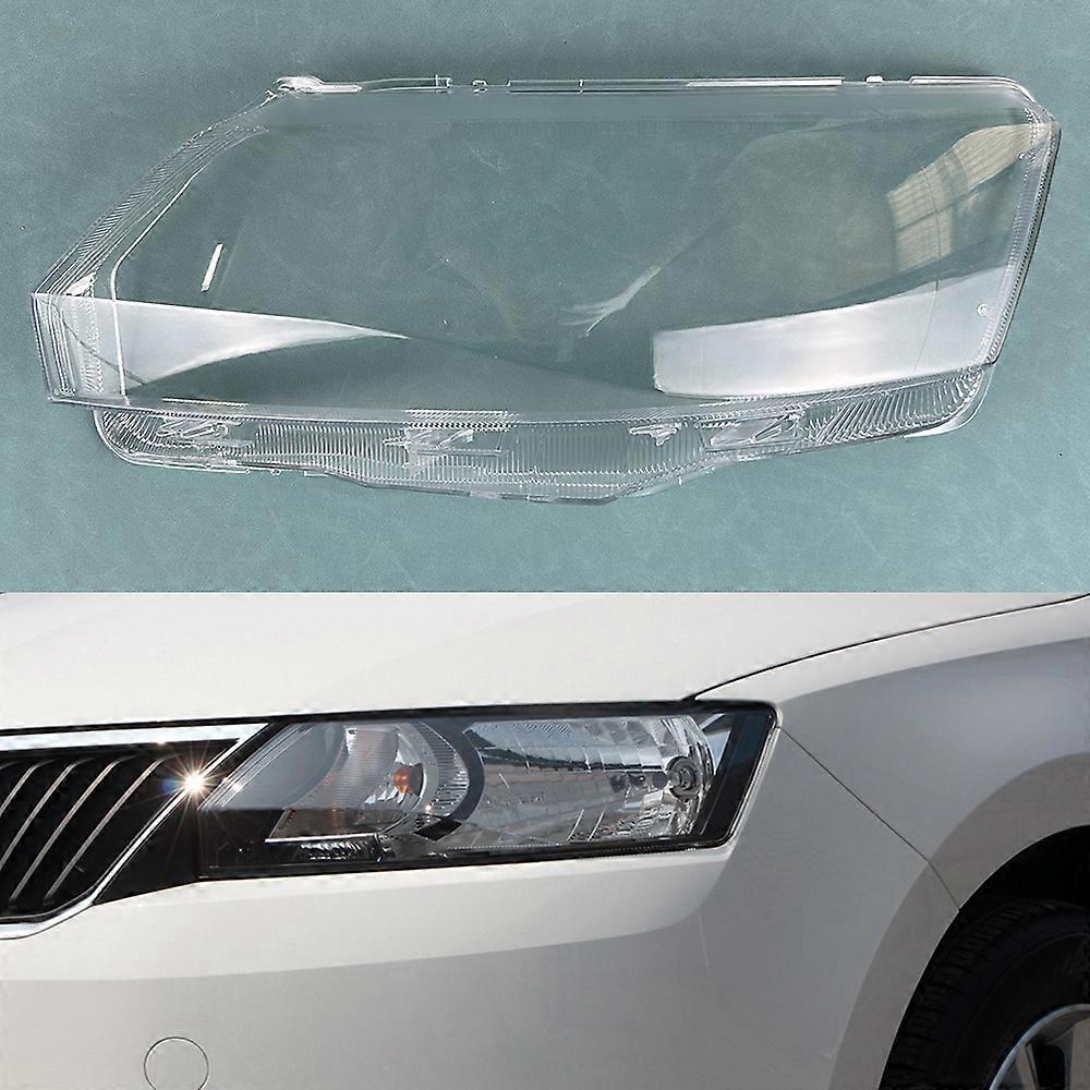 For Skoda Rapid 2013~2016 Headlight Cover Transparent Mask Lens Lampshade Headlamp Shell Plexiglass