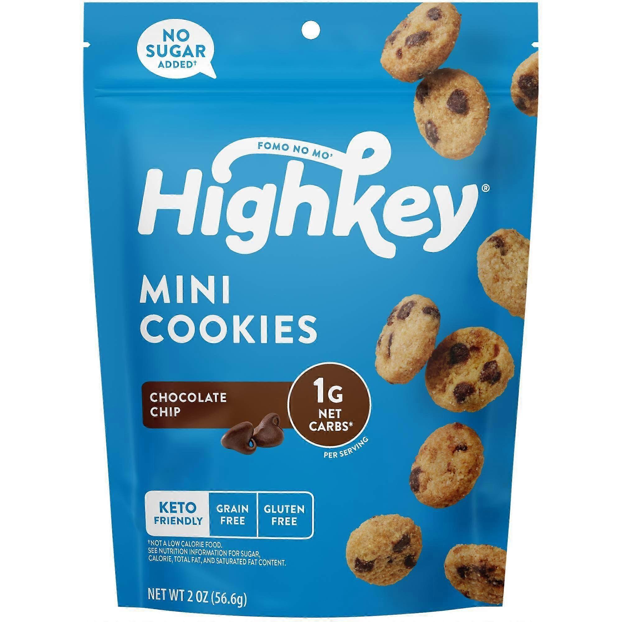 Highkey Chocolate Chip Mini Cookies, 2 Oz