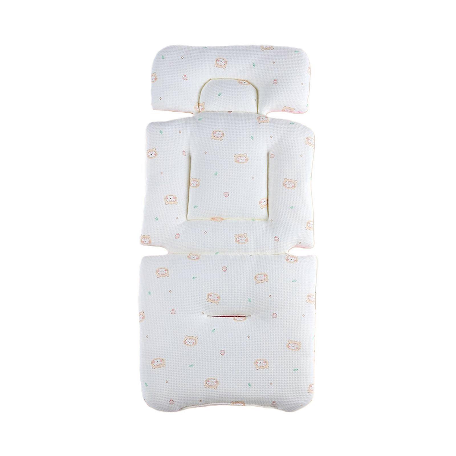 Baby Strollers Pad Baby Pram Carriage Cushion Double Sided Mattress Pushchair Liner Strollers Cushion with Printed Pattern Multicolor