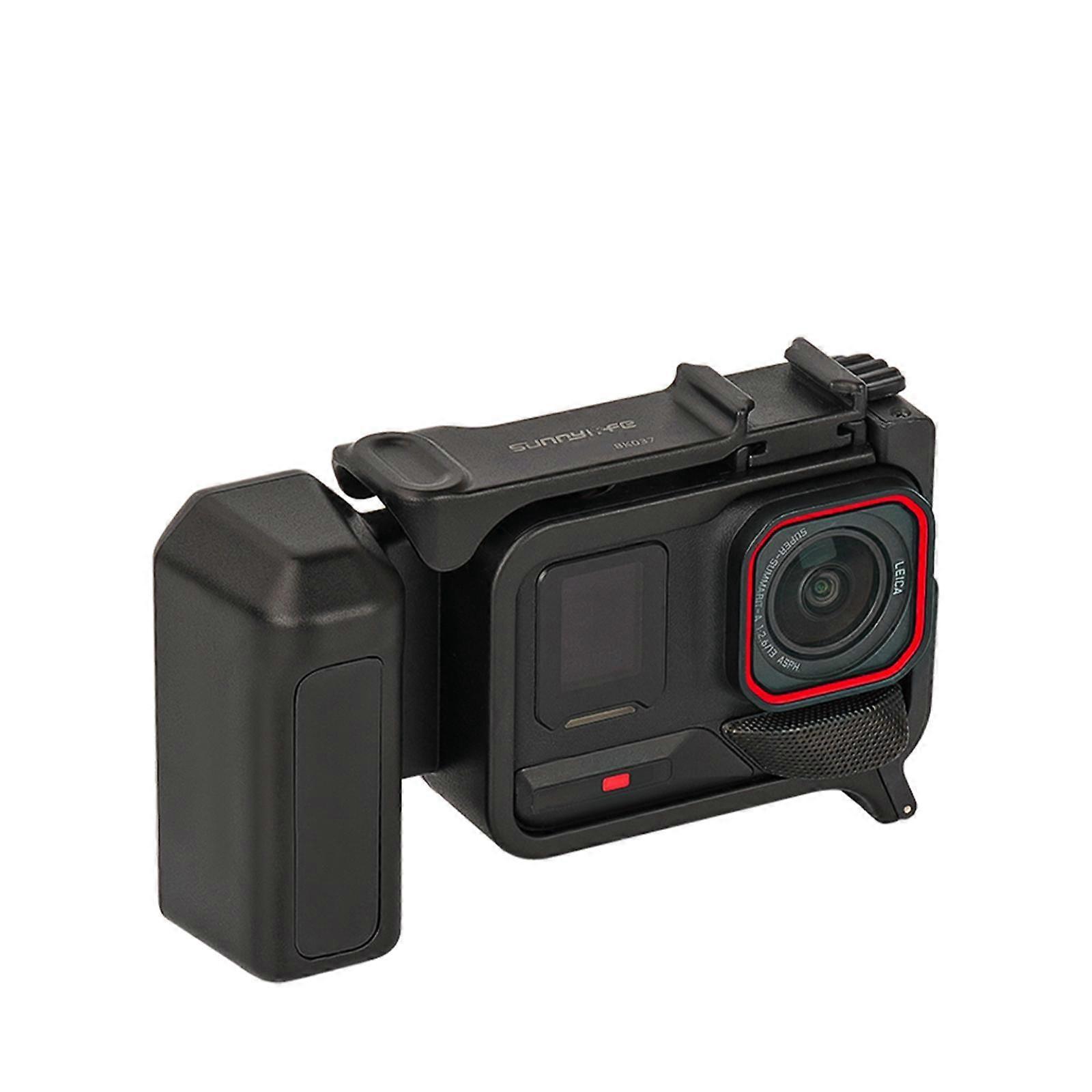 Sunnylife Street Photography Handle Ergonomic Hand Grip Quick Release Shutter Handle for Insta360 Ace Pro 2 / 1 (Black)