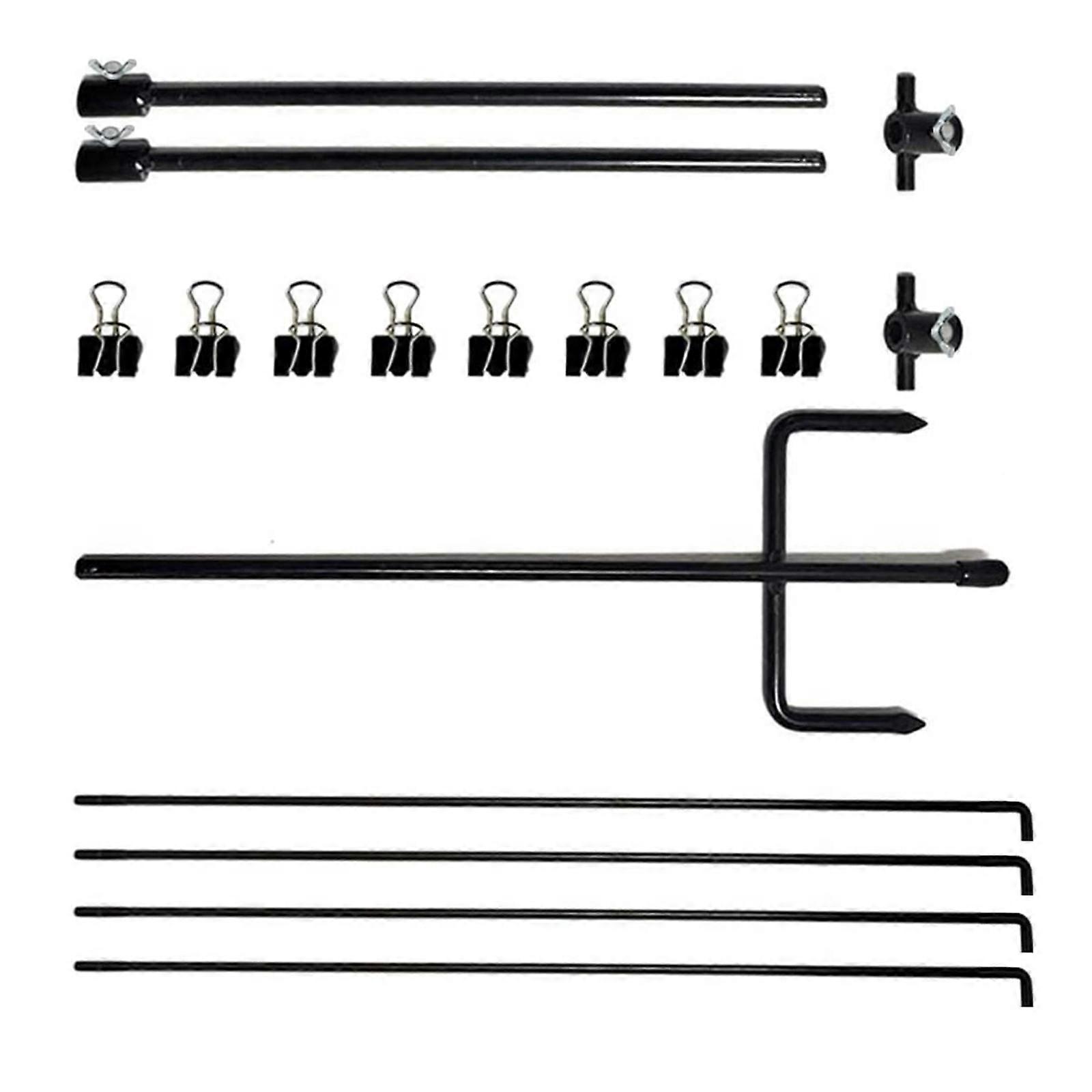 Adjustable Height Shoot Targets Stand, Paper Targets Stand with 8 Metal Clip for Shoot Ranges or Backyard Practice Multicolor