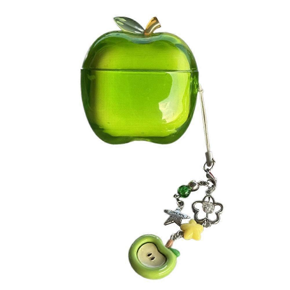 For AirPods 4 Case Transparent TPU Soft Rubber Protective Cover with Realistic Apple Design Anti-Dust Easy Installation